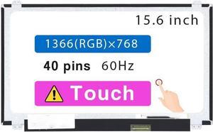 NUOLAISUN LCD New Screen Replacement for HP 15-DA0046NR HD 1366 * 768 40 Pins Touch Display Panel