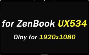 NUOLAISUN Replacement for Asus ZenBook 15 UX534 LCD Display UX534F UX534FAC UX534FT UX534FTC FHD 1920x1080 30PINS 15.6" LCD LED Screen Display Assembly (Only for 1920x1080)