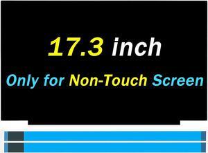 17.3" Screen Replacement for Lenovo IdeaPad 3 17IRU7 Model 82X9 60HZ 30PINS 1920x1080 LCD LED Laptop Display Panel(Only for Non-Touch Screen)