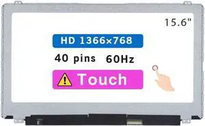 Screen Replacement for Dell Inspiron 15R 5537 15.6" HD 1366×768 40 pin 60HZ LCD Touch Screen Display Panel