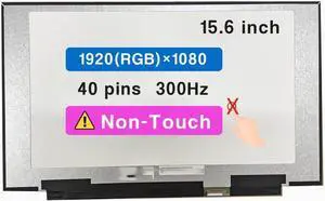 15.6" LCD New Screen Replacement for ASUS rog Strix G513QE-ES76 FHD 1920 * 1080 300HZ Non-Touch Display Panel (Narrow 40pins)
