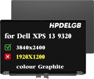 NUOLAISUN Replacement for Dell XPS 13 Plus 9320 09PG51 9PG51 3840x2400 13.4 inch LCD Touch Screen Digitizer Display Assembly (Graphite)