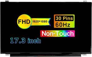 NUOLAISUN Replacement for Dell Inspiron 17 3793 17.3" FHD 1920×1080 30 Pins 60HZ Non-Touch Screen LCD Display Panel (Not for HD+ / 40pins 144HZ Version)