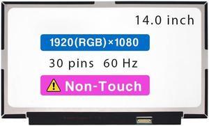 NUOLAISUN Screen Replacement for ASUS Zenbook UX425E 14.0" FHD 1920 * 1080 30 pin LCD Non-Touch Screen Display Panel