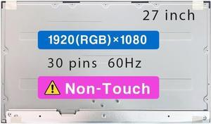 27.0" Screen Replacement for Acer Aspire C27 30 pin FHD 1920×1080 LCD Non-Touch Display Panel