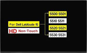 NUOLAISUN New Screen Replacement for Dell Latitude 15 5500 5501 5510 5511 5520 5521 5530 5531 P104F P108F P80F 15.6 Inches Non-Touch LCD Display Panel HD 1366 * 768 30 Pins (Not for FHD)