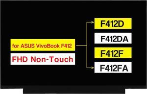 NUOLAISUN New Screen Replacement B140HAN04.0 for ASUS VivoBook F412 F412D F412DA F412F F412FA 14.0 Inches Laptop FHD 1920 * 1080 30 Pins Non-Touch LCD Display Panel