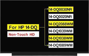 NUOLAISUN NT140WHM-N34 Fit NT140WHM-N51 B140XTN07.2 B140XTN07.3 LCD Screen Replacement for HP Chromebook 14 G6/G7 HD 1366 * 768p Non-Touch Display