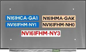 16.1" LCD Replacement N161HCA-GA1 N161HMA-GAK NV161FHM-NY1 NV161FHM-NH0 NV161FHM-NY3 for HP Pavilion 16-A Non-Touch Screen IPS Display Panel 144 Hz 40 Pins FHD 1920x1080