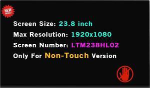 Replacement for HP Pavilion 23.8" 24-R 24-R114 24-R124 All in One OEM LCD Screen 939247-001 LTM238HL02