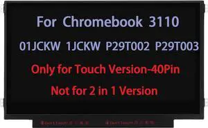 NUOLAISUN B116XAK01.1 11.6" Screen Replacement for Dell Chromebook 3110 01JCKW 1JCKW P29T002 P29T003 LCD Touch Screen Display HD (1366 * 768) 40pin