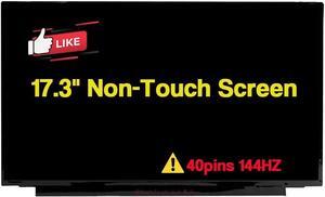 NUOLAISUN Replacement for ASUS FA706IHR-HX019W 17.3" FHD Non-Touch Screen LCD Display Panel (40 pins 144HZ)