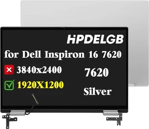 Replacement for 16 7620 2-in-1 P119F P119F001 LCD Touch Screen Digitizer Assembly 16.0" 1920x1200 FHD Colour Silver Replacement for 16 7620 2-in-1 P119F P119F001 LCD Touch Screen Digitizer Assembly 16.0" 1920x1200 FHD Colour Silver