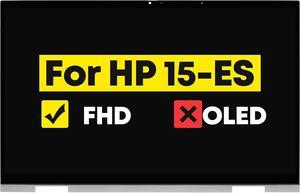 15.6" LCD Touch Screen Replacement Digitizer Assembly +Bezel for HP Envy X360 15M-ES 15-ES FHD 1920 * 1080 30 Pins (Not for OLED)