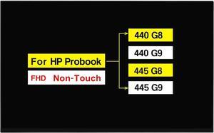 14.0" Replacement for HP Probook 440 G8 / 440 G9 / 445 G8 / 445 G9 M21389-001 FHD 1920×1080 30 Pins Non-Touch Screen LCD Display Panel