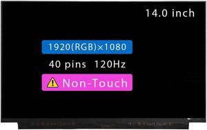 Screen Replacement for ASUS ROG GA401 Series 14.0" FHD 1920 * 1080 40 pin 120Hz LCD Non-Touch Screen Display Panel (Compatible with 144Hz)