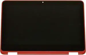 11.6" Screen Replacement for Dell Inspiron 11 3185 3168 i3168 3169 P25T 529JX 4D1J2 04D1J2 367C8 0367C8 CN-0367C8 HD 1366x768 LCD Touch Screen Digitizer Assembly Bezel with Control Board (Red)
