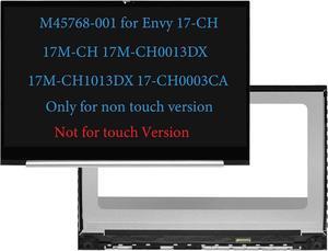 NUOLAISUN M45768-001 17.3" Screen Replacement for HP Envy 17-CH 17M-CH 17M-CH0013DX 17M-CH1013DX 17-CH0003CA 17-CH0008CA 17-CH0010CA 17-CH0011NR 17T-CH000 LCD Screen Display No Frame(Non touch)