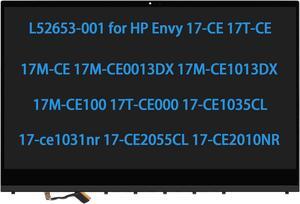 L52653-001 Screen Replacement for HP Envy 17-CE 17T-CE 17M-CE 17M-CE0013DX 17M-CE1013DX 17M-CE100 17T-CE000 17-CE1035CL 17-ce1031nr 17-CE2055CL 17-CE2010NR LCD Touch Screen Display + Digitizer
