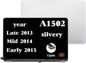 NUOLAISUN Screen Replacement for MacBook Pro A1502 Late 2013 Mid 2014 Early 2015 EMC 2835 EMC 2678 EMC 2875 661-8153 Full LCD Screen Assembly Display