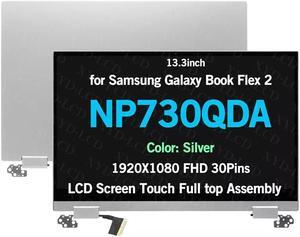 NUOLAISUN New 13.3" Genuine LCD Touch for Samsung NP730QDA NP730QDA-KA1US NP730QDA-KA3US1920X1080 FHD 30Pins Silver