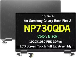 NUOLAISUN New 13.3" Genuine LCD Touch for Samsung NP730QDA NP730QDA-KA1US NP730QDA-KA3US1920X1080 FHD 30Pins Black