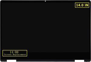 14.0" Replacement L51119-001 for HP Pavilion x360 14-DH Series 14-dh2051wm 14m-dh1001dx 14m-dh0001dx 14m-dh0003dx LCD Display Touch Screen Digitizer Assembly Bezel with Control Board (1920x1080)