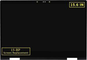 15.6" Replacement for HP Envy x360 15-bp143cl 15-bp051nr 15-bp152nr 15-bp175nr 15m-bp011dx 15m-bp012dx 15m-bp111dx 15m-bp112dx 925736-001 FHD LCD Touch Screen Digitizer Assembly Bezel with Board