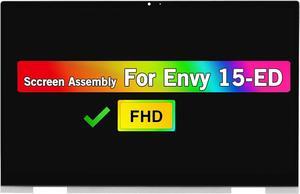 15.6" LCD Touch Screen Replacement Digitizer Assembly for HP Envy x360 15M-ED 15-ED 15T-ED 15-ED1071CL 15M-ED1013DX 15m-ED1023DX 15-ED1055WM 15-ED1066NR NV156FHM-N4T FHD (Not for UHD 4K)