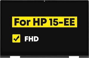 15.6" LCD Touch Screen Replacement Digitizer Assembly + Bezel for HP Envy X360 15-EE 15-EE1077NR 15-EE1083CL 15-ee1093cl 15M-EE0013DX 15M-EE0023DX L93183-001 L82481-441 B156HAN02.5 FHD 30Pins