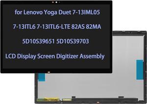 5D10S39651 5D10S39703 Screen Replacement for Lenovo Yoga Duet 7-13IML05 7-13ITL6 7-13ITL6-LTE 82AS 82MA LCD Display Touch Screen Digitizer Assembly (2160 x 1350)