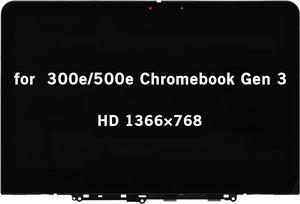11.6" Screen Replacement for Lenovo 500e 300e Chromebook Gen 3 82J9 82JA 82J9000DUS 82J9000EUS 5D11C95890 5D11C95891 5D11C95892 5D11C95893 5D11C95894 LCD Display Touch Screen Digitizer Assembly