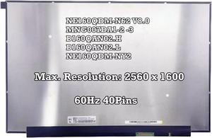 NUOLAISUN NE160QDM-NZ2 V8.0 MNG007DA1-2 -3 B160QAN02.H B160QAN02.L NE160QDM-NY2 16 inch 16:10 40 Pin LCD Screen QHD 2560X1600