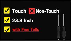 23.8 inch New Screen Replacement for HP All in One 24-df1xxx 24-df0xxx FHD 1920 * 1080 Touch LCD Display Panel