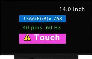 LCD New Screen Replacement for HP 14-FQ0057NR 228A9UA HD 1366 * 768 40 Pins Touch Display Panel