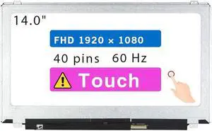 NUOLAISUN 15.6" Screen Replacement for Dell Inspiron 15 5543 5545 5547 5548 LCD Display Panel 40 pin 60 HZ (FHD 1920x1080 Touch)