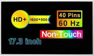 Replacement for Dell Vostro 3700 17.3" HD+ 1600×900 40 Pins Non-Touch Screen LCD Display Panel (Not for FHD / 30Pins Version)