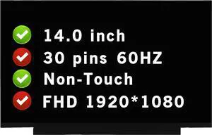 14.0" for Dell Latitude P85G P85G001 FHD 1920x1080 30 pins LCD Non-Touch Screen Replacement Display Panel(Not for Touch)