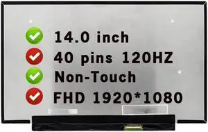 LCD Replacement for LM140LF1F-02 LM140LF1F 02 Non-Touch Screen 14.0" 40 Pins 144 Hz FHD 1920X1080 Display Panel