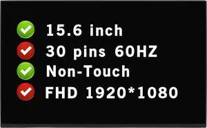 FHD 1920x1080 30 pins LCD Non-Touch Screen Replacement for Lenovo THINKPAD L15 21C7 Series 15.6" Display Panel