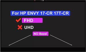 17.3" LCD Touch Screen Digitizer Assembly for HP Envy 17-CR 17T-CR 17-CR0013DX FHD 1920 * 1080 No Bezel