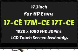 17.3" LCD Touch Screen Digitizer Assembly for HP Envy 17-CE 17T-CE 17M-CE 17-ce1031nr 17-CE2010NR FHD 1920 * 1080 with Bezel