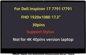 17.3" LCD Touch Screen Digitizer Assembly for Dell Inspiron 17 7791 I7791 0M6VP 00M6VP FHD 1920 * 1080 with Bezel (Support Stylus)
