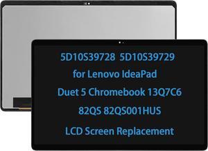 5D10S39728 5D10S39729 13.3" Touch Screen Replacement for Lenovo IdeaPad Duet 5 Chromebook 13Q7C6 82QS 82QS001HUS LCD Digitizer Display Assembly OLED IPS FullHD (1920 * 1080)