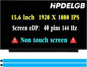 NUOLAISUN Replacement for Acer Nitro 5 AN515-54 AN515-55 AN515-57 AN515-58 N20C1 N22C1 737S 74TT 76DW 728C 73H1 LCD Screen Display 15.6" 144Hz 40PIN 1920x1080 IPS (Non-Touch Screen)