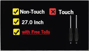 27.0 Inches New Screen Replacement for LM270WQ4-SSB1 LM270WQ4(SS)(B1) QHD 92 pins LCD Display Panel Non-Touch