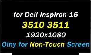NUOLAISUN 15.6" Screen Replacement for Dell Inspiron 15 3510 3511 3502 3505 5594 Series FHD 1920×1080 30 pin 60Hz LED LCD Screen Display Laptop Panel(Only for Non-Touch Screen)