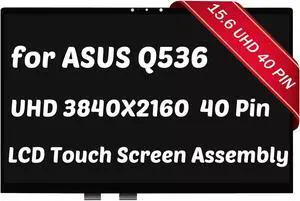 NUOLAISUN 15.6" 4K UHD 3840 x 2160 for Asus Q536F Q536 LCD Touch Screen Display Assembly NE156QUM-N64
