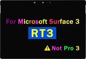 NUOLAISUN 10.8" Screen Replacement for Microsoft Surface 3 RT3 1645 1657 LCD Display Panel Digitizer Assembly FHD 1920x1280(Not Pro 3)