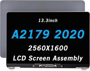 NUOLAISUN 13.3" Screen Replacement for MacBook Air A2179 2019 2020 EMC 3302 MVH22 MVH42 MVH52 MWTJ2 MWTK2 MWTL2 Retina LCD Screen Display Full Assembly Complete Top Assembly 2560x1600 (Gray)
